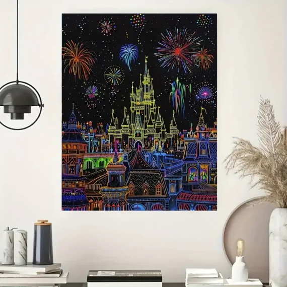Eiffel Tower Canvas Poster:Scratch Paint - Image 6