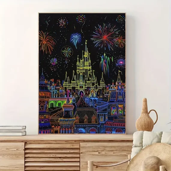 Eiffel Tower Canvas Poster:Scratch Paint - Image 5