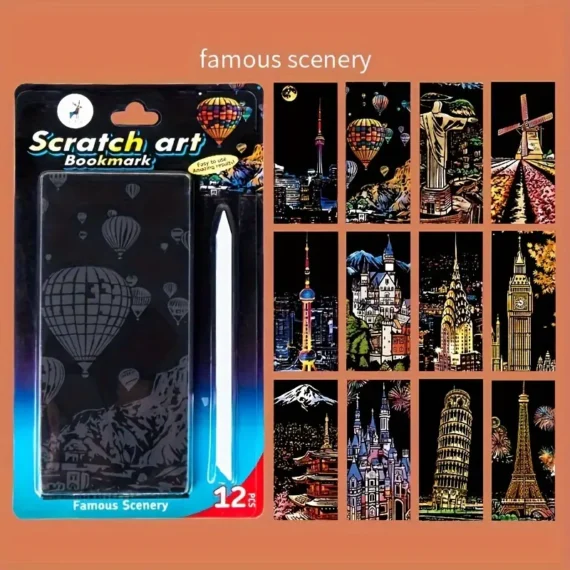 Discover the Joy of Creativity with Our Scratch Art Bookmarks Set - Image 9