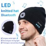 Outdoor Night Running Night Fishing LED Light Illumination Bluetooth 5.0 Knitted Hat - Image 3