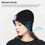 Outdoor Night Running Night Fishing LED Light Illumination Bluetooth 5.0 Knitted Hat - Image 5