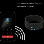 Bluetooth Headset Sports Headband Outdoor Running Yoga Sweat-Absorbent Headscarf, Black, Gray, Dark Gray - Image 6