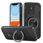 Three-core Mecha 360 Degree Rotation Magnetic Holder Phone Case, For iPhone 11