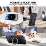 Three-core Mecha 360 Degree Rotation Magnetic Holder Phone Case, For iPhone 11 - Image 6