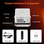 Magcubic HY450MAX 1100 ANSI Lumens Projector 1080P Wifi6 Beam 8K Native Android 14 Portable Projectors Movie Auto Focus - Image 5