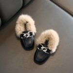 Autumn And Winter Plush Shoes Peas Shoes For Children, 36 Yards 21.6cm - Image 2