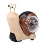 Children Electrical Crawling Snail Toys Sound And Light Projection Snail Fun Toys, Snail Gray, Snail Green