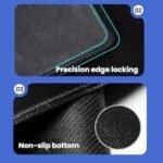 Keyboard Shortcut Desk Mat Mouse Pad Non-Slip Office Desk Pad With Computer Commands, 400x900x3mm - Image 6