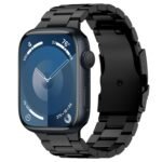 Three Beads Titanium Alloy Metal Watch Band, For Apple Watch Series 9 45mm