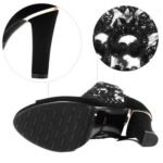 Summer Women Chunky Heel Peep Toe Sandals Sexy Lace High Heels, 40, 41 - Image 3