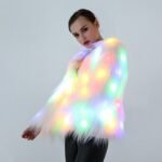 Cosplay Costumes Christmas And Halloween Night Costumes LED Colored Lights Show Clothes (Color:White With Light Size:XXXXL), XXXL, XXXXL