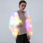 Cosplay Costumes Christmas And Halloween Night Costumes LED Colored Lights Show Clothes (Color:White With Light Size:XXXXL), XXXL, XXXXL - Image 2