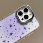 Holographic Starry Pattern TPU Hybrid IMD Full Coverage Phone Case, For iPhone 16 Pro Max - Image 3