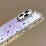 Holographic Starry Pattern TPU Hybrid IMD Full Coverage Phone Case, For iPhone 16 Pro Max - Image 4