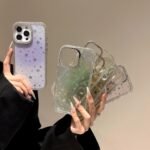 Holographic Starry Pattern TPU Hybrid IMD Full Coverage Phone Case, For iPhone 16 Pro Max - Image 7