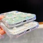 Diamond Glitter Pearl Butterfly Four-Corner Shockproof Phone Case, For iPhone 17 Air - Image 6